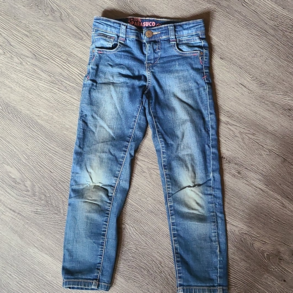 Girls blue jeans